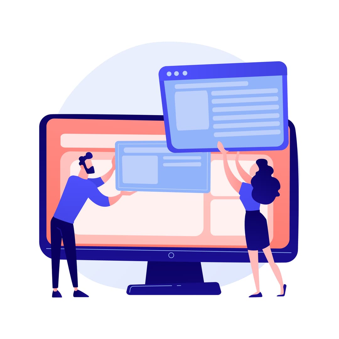Web design illustration